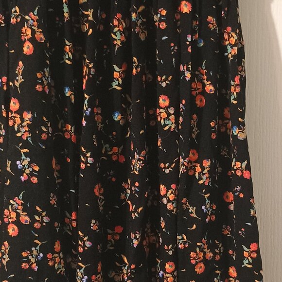 Wild Fable/Mini Dress/Women/M/Black Floral/Spaghetti Strap Sundress - Picture 10 of 11